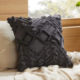 Bedsure Boho Geometric Tufted Decorative Pillow Cover