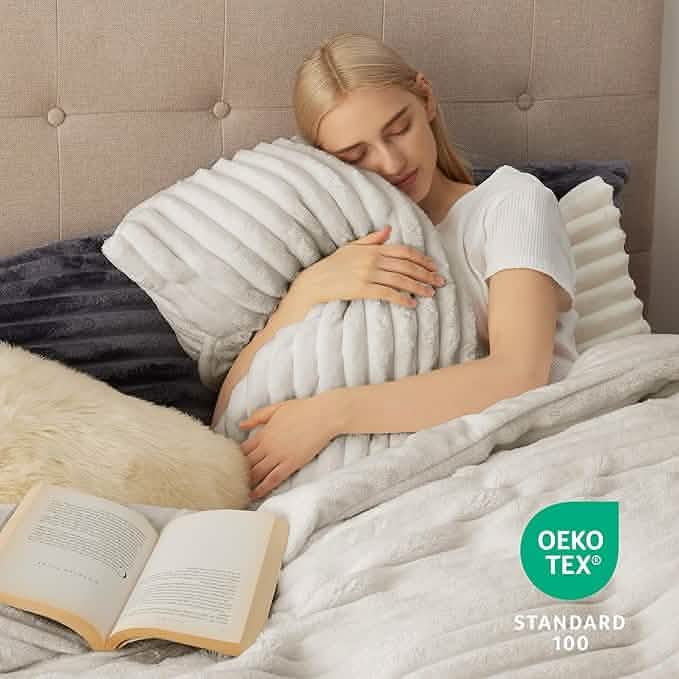 Striped Flannel Duvet Cover Set