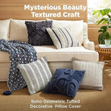Bedsure Circle Tufted Boho Pillow Cover Strips