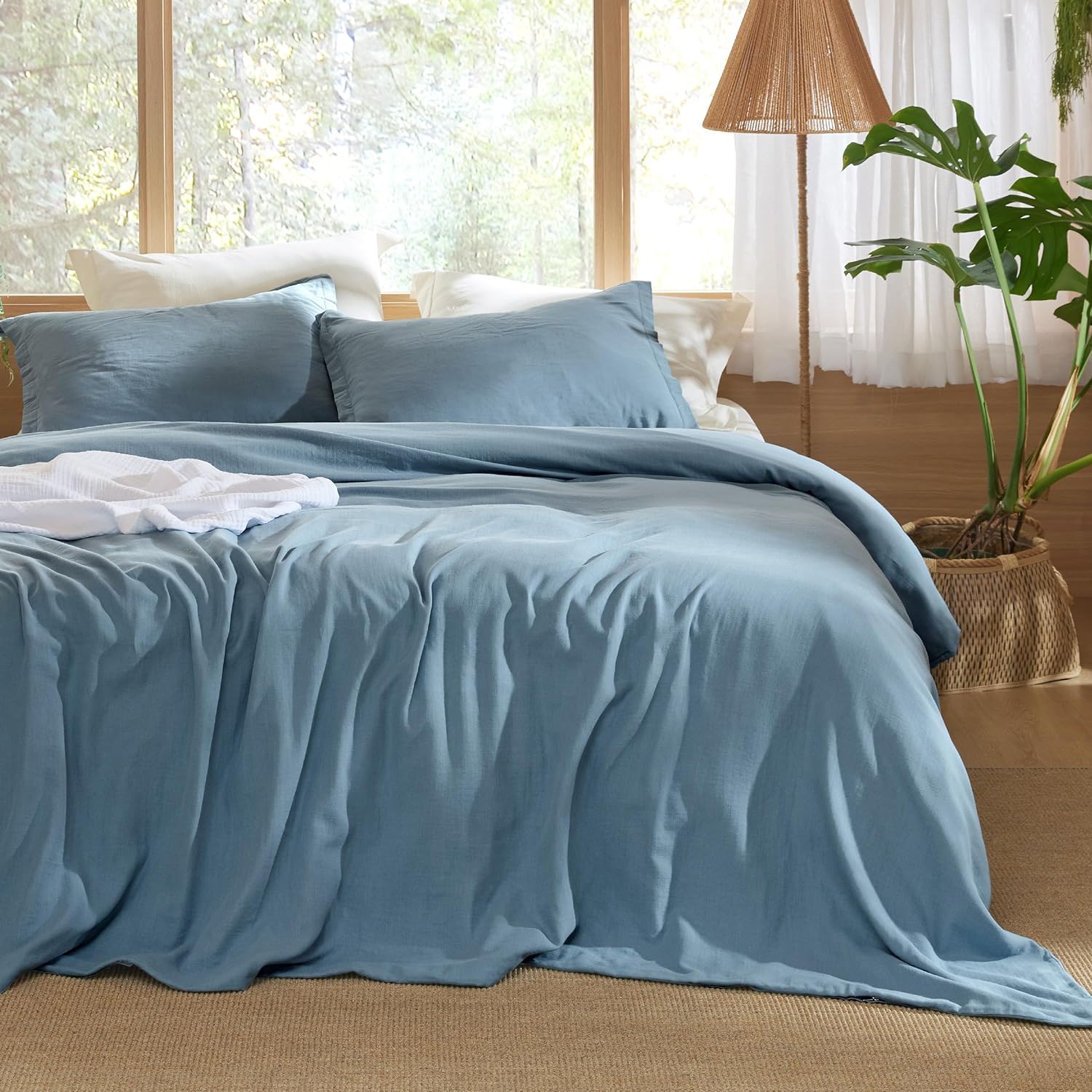 Bedsure 100% Muslin Duvet Cover Set