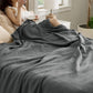 100% Cotton Herringbone Woven Blanket