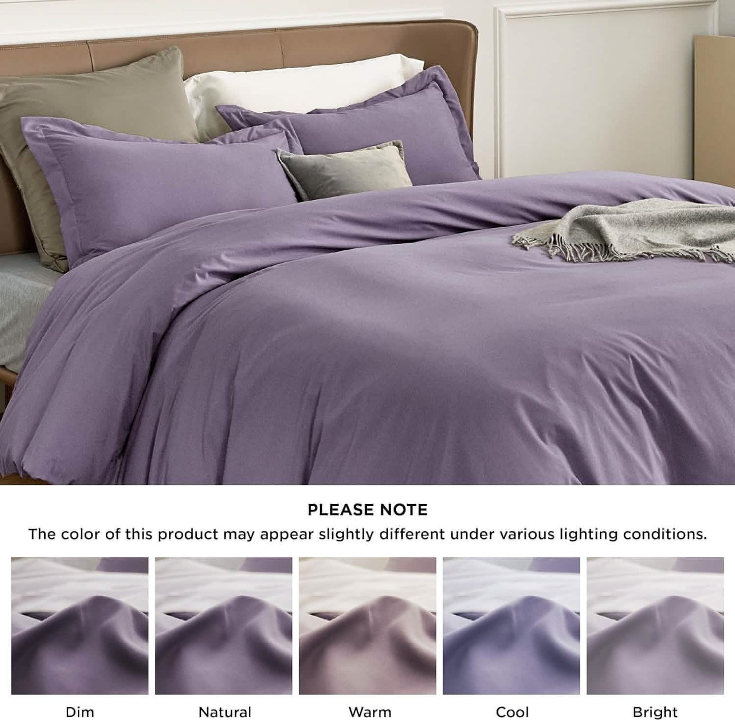 Brushed Polyester Microfiber Duvet Cover Set