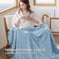 Textured Bubble Flannel Fleece Blanket
