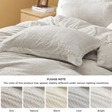 Bedsure Twisted Pattern Fluffy Duvet Cover Set