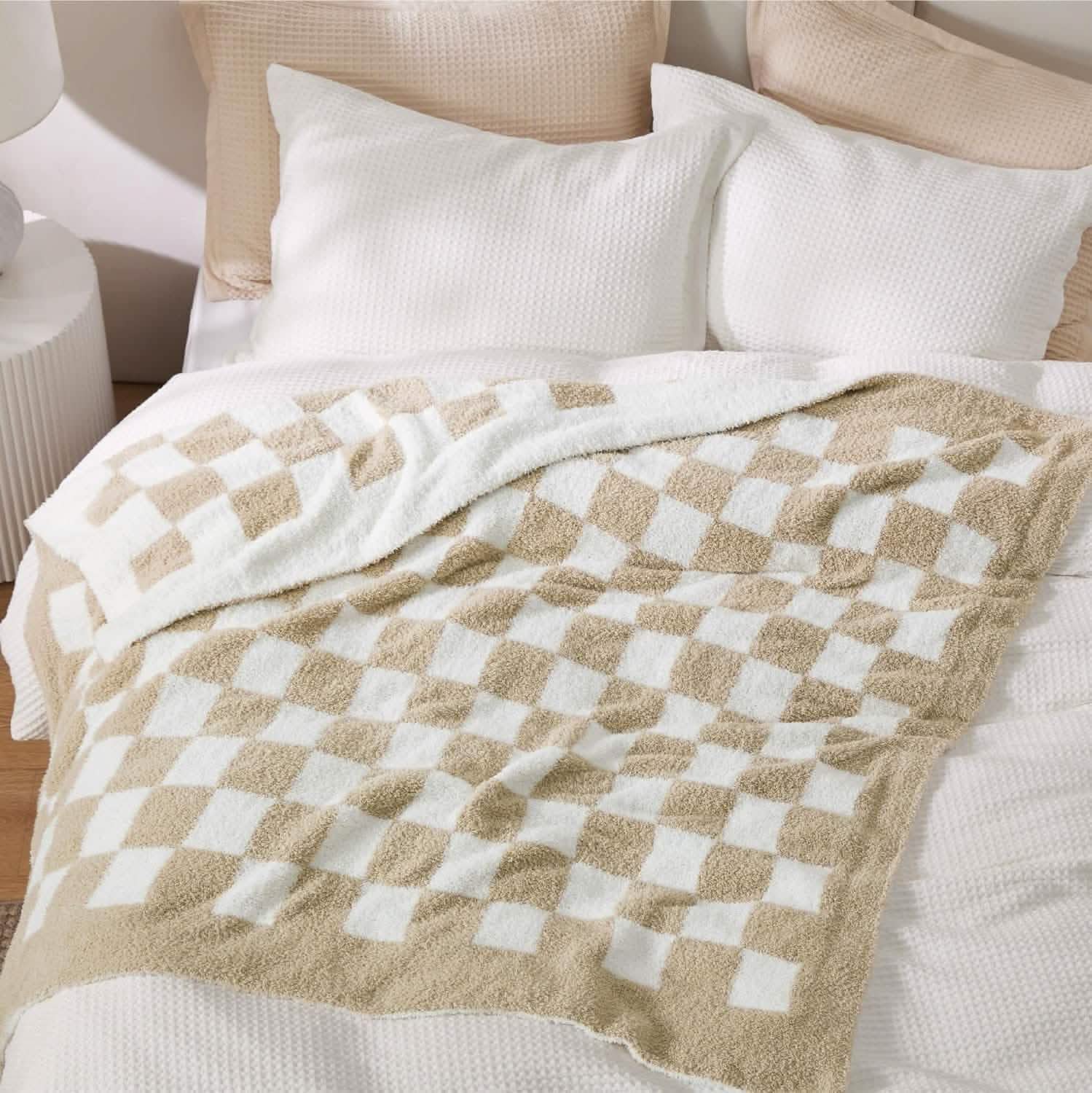 Super Soft Reversible Checkerboard Blanket
