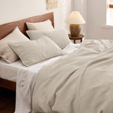 100% Cotton Waffle Weave Duvet Cover Set