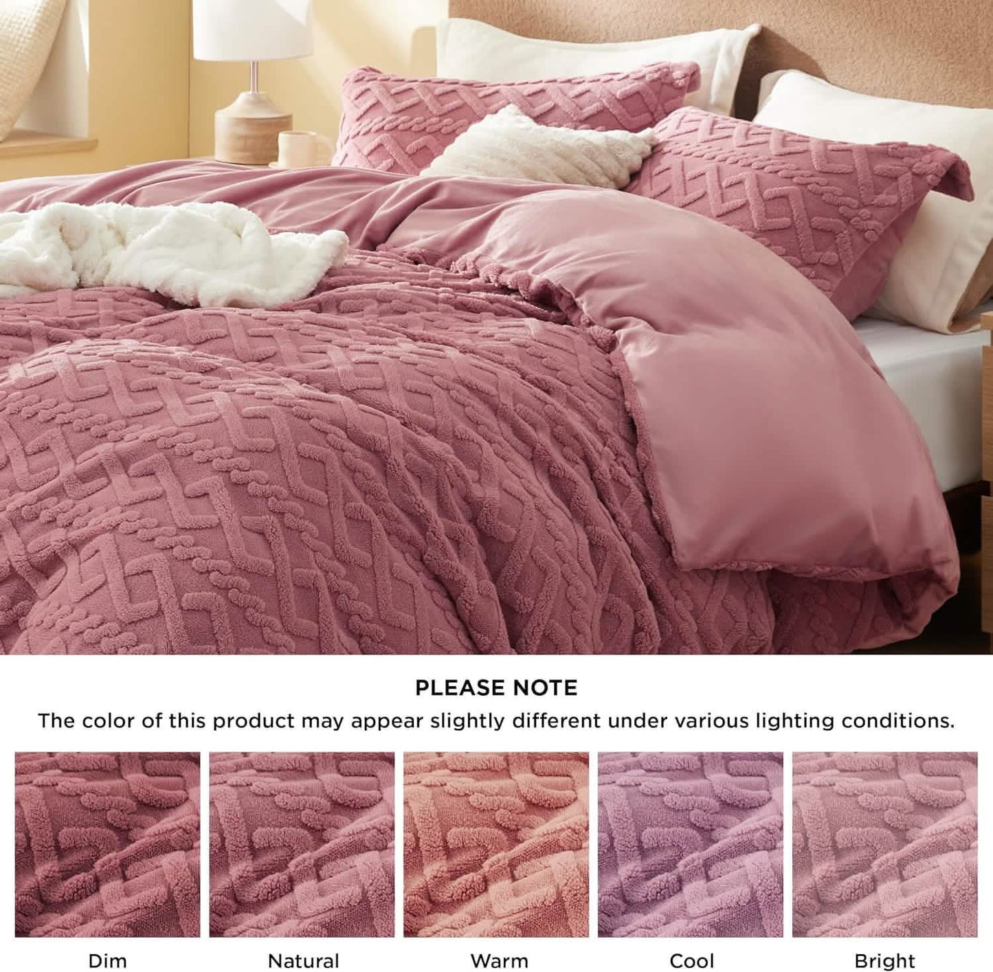 Fluffy Boho Duvet Cover Set