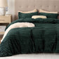 Striped Flannel Duvet Cover Set