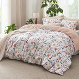 Exotic Foliage Pink Comforter Set