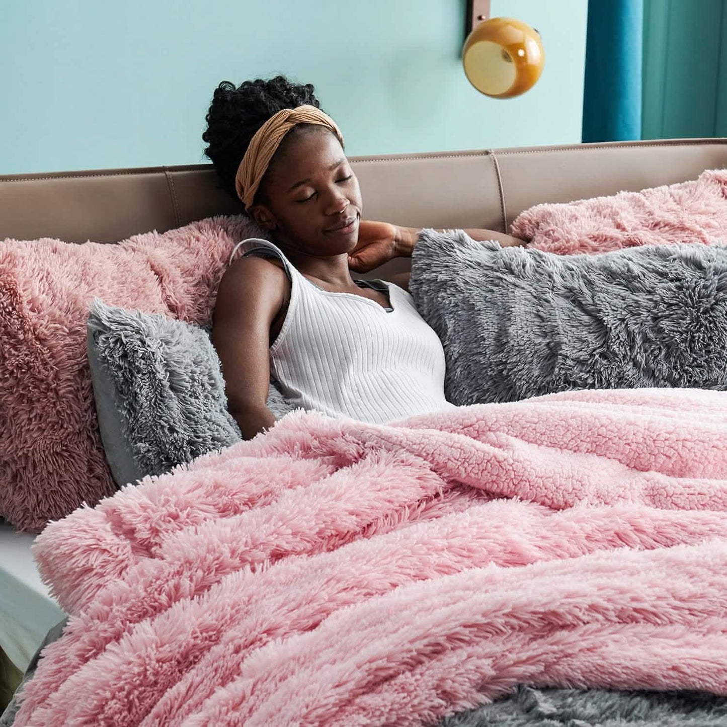 Fuzzy Faux Fur Blanket