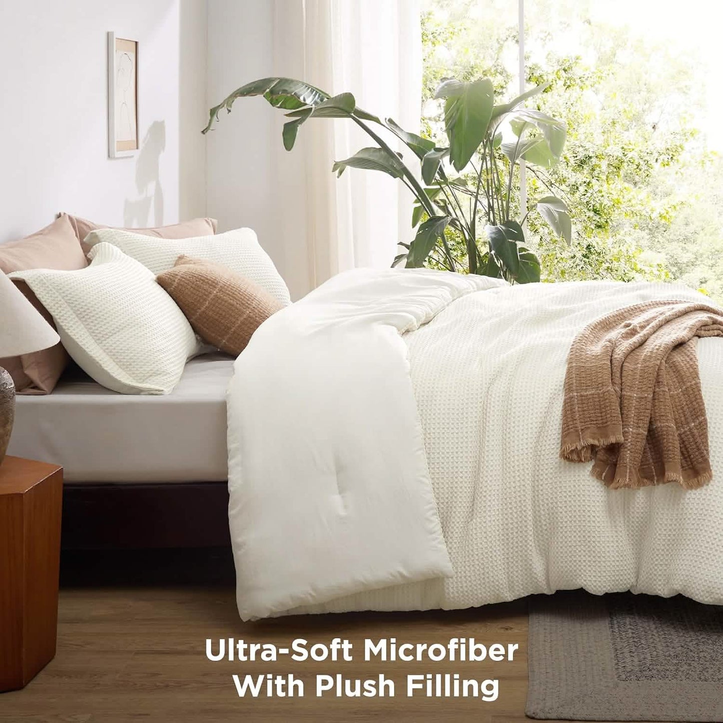 Classic Waffle Weave Comforter Set