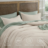 Cotton Waffle Weave Comforter Set