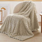 Textured Bubble Flannel Fleece Blanket