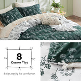 Reversible Floral Print Duvet Cover Set