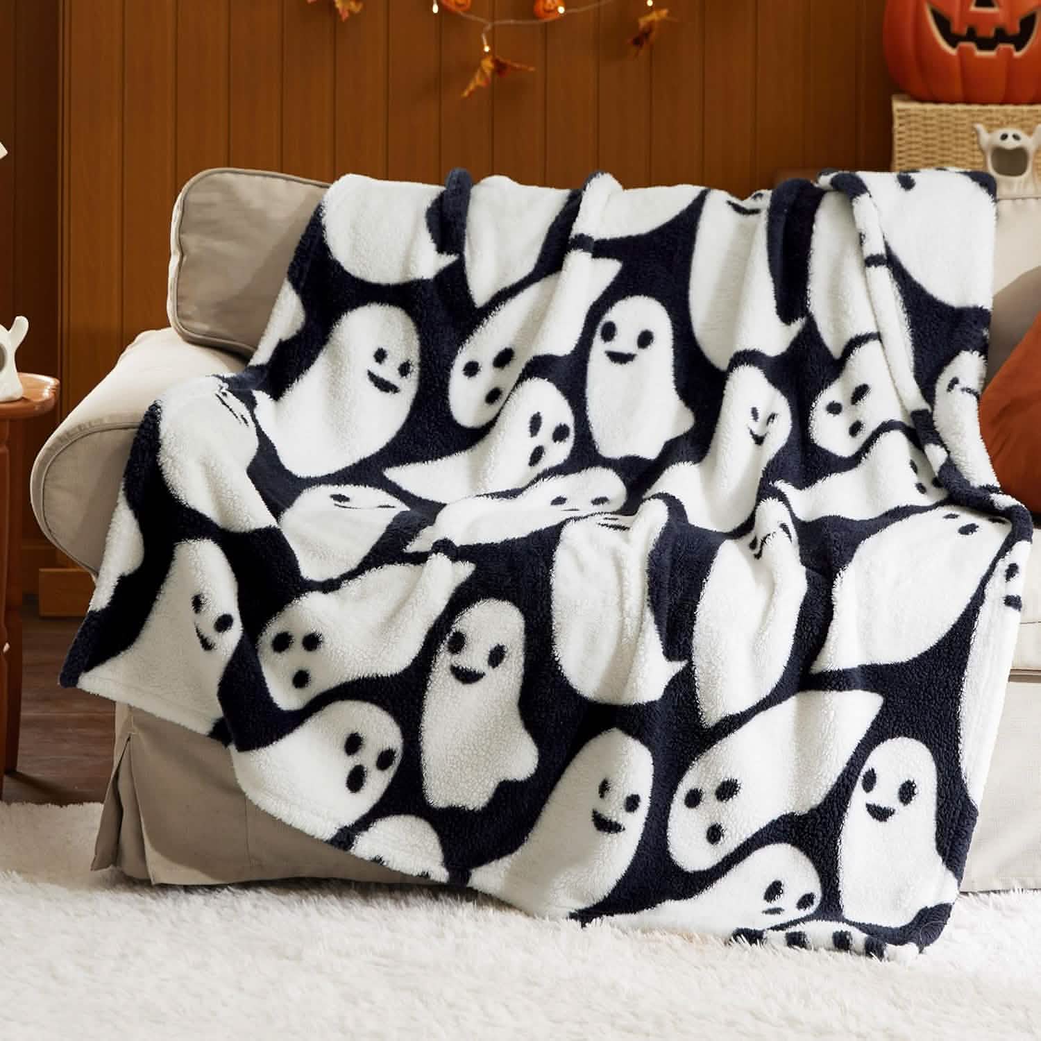 Halloween Blanket White