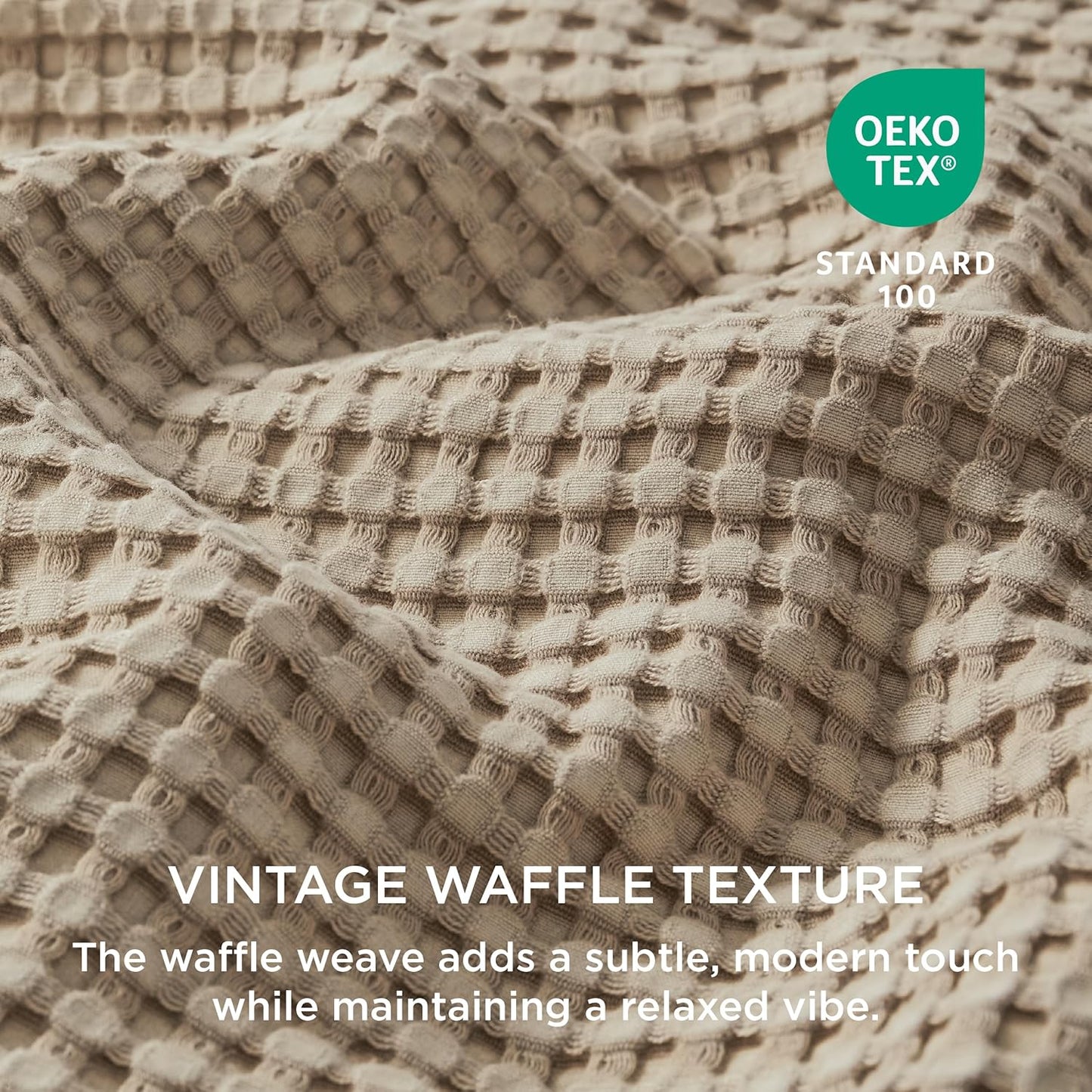 Cooling Waffle Duvet Cover Set
