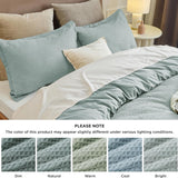 100% Cotton Waffle Weave Duvet Cover Set