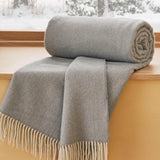 Bedsure 100% Wool Woven Blanket