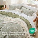 Clipped Jacquard Duvet Cover Set