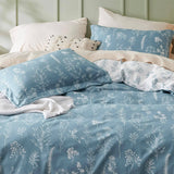 Reversible Floral Print Duvet Cover Set