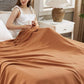 100% Cotton Herringbone Woven Blanket