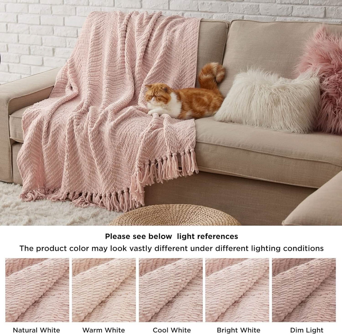 GentleSoft Versatile Knit Woven Chenille Blanket