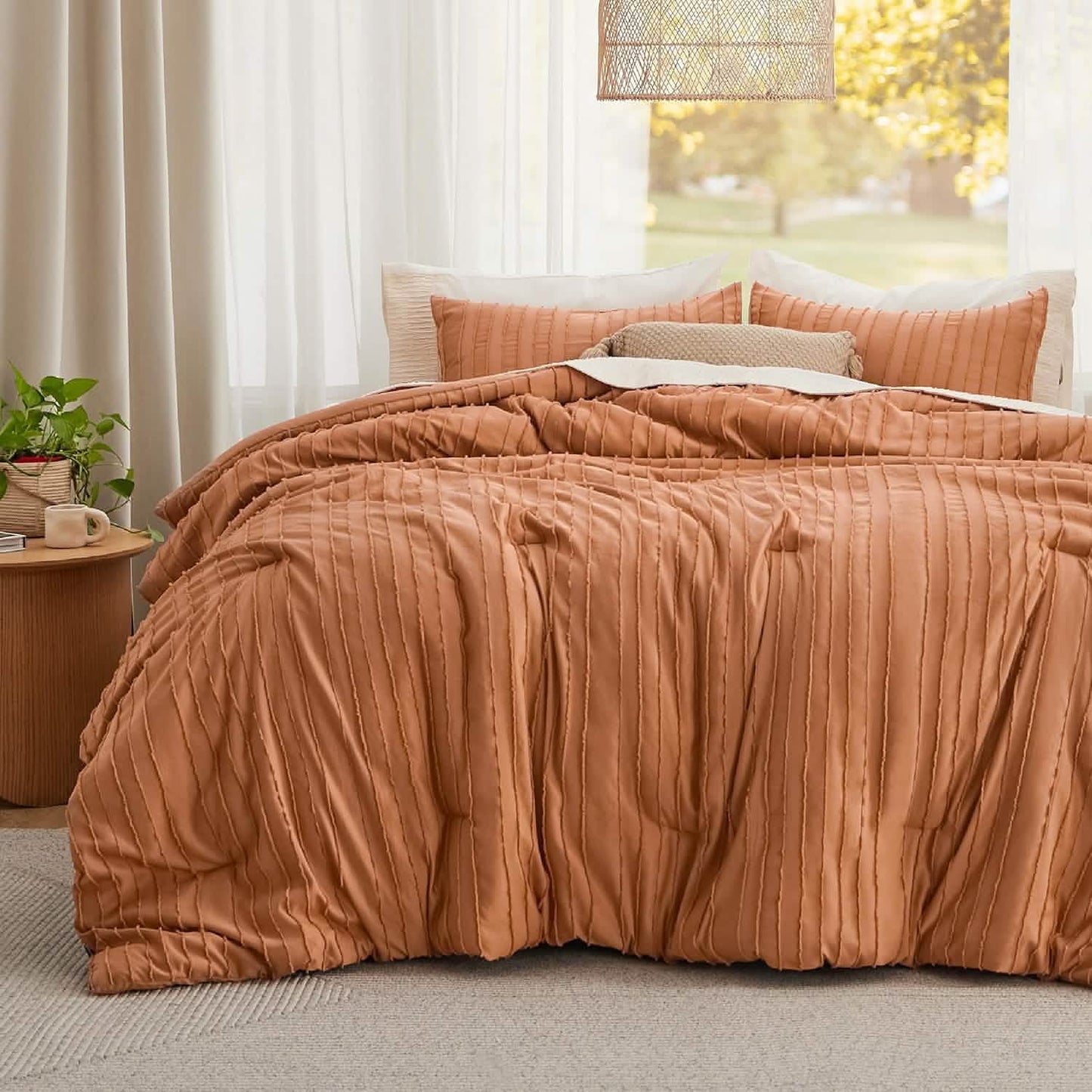 GentleSoft™ Clipped Jacquard Comforter Set