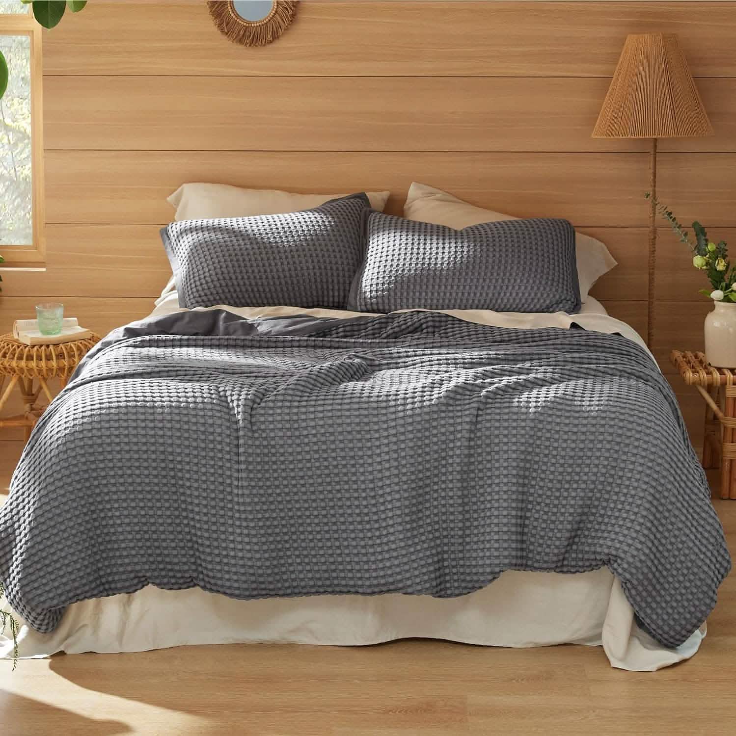 Rayon Derived from Bamboo and Cotton Duvet Cover Set