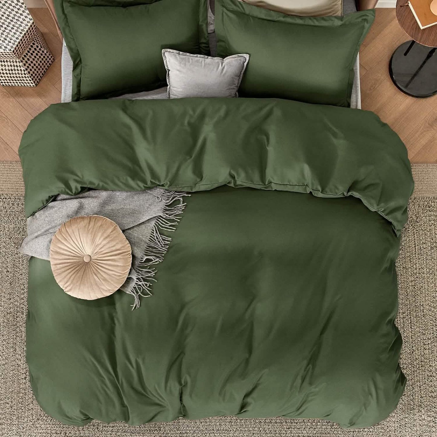 Brushed Polyester Microfiber Duvet Cover Set