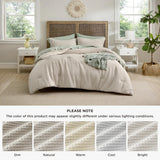 Cotton Waffle Weave Comforter Set