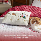 Christmas Modern Patchwork Quilt Set Deer