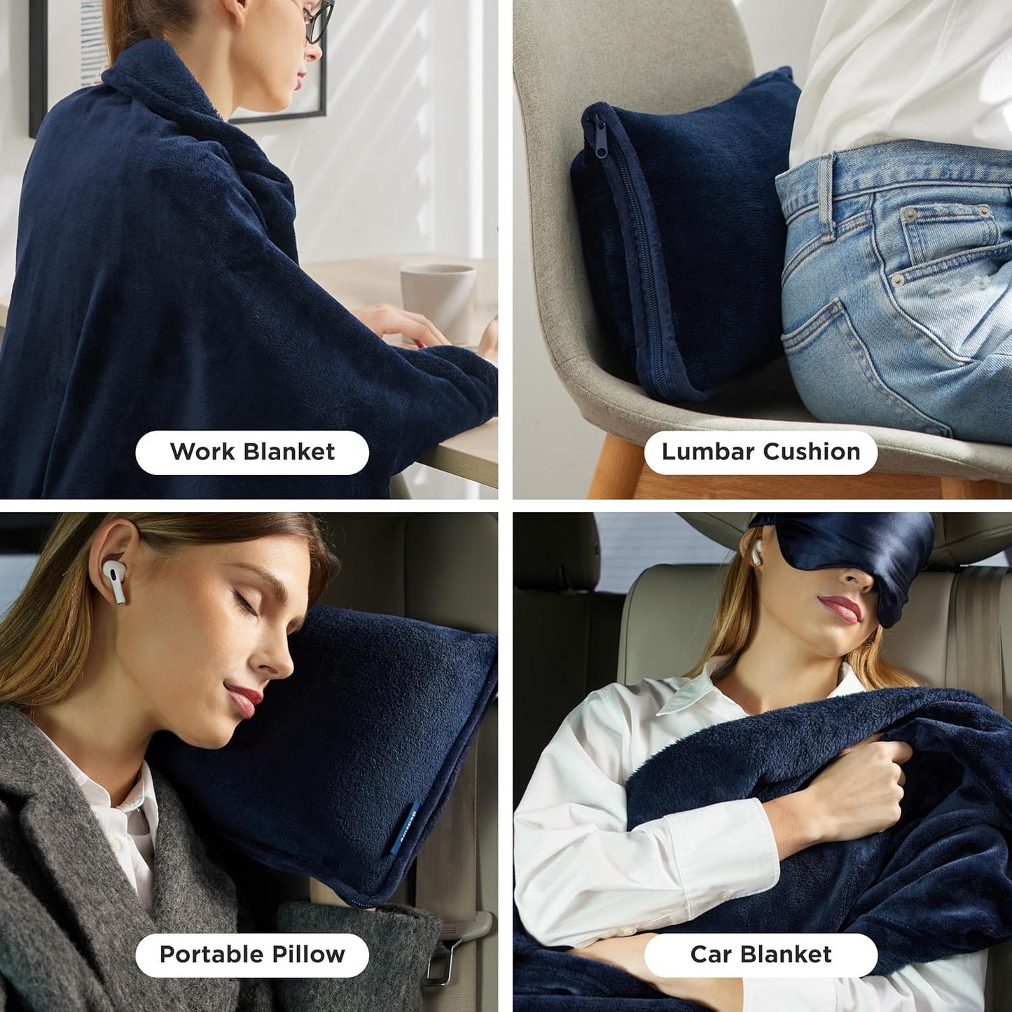 2-in-1 Flannel Travel Essential Set