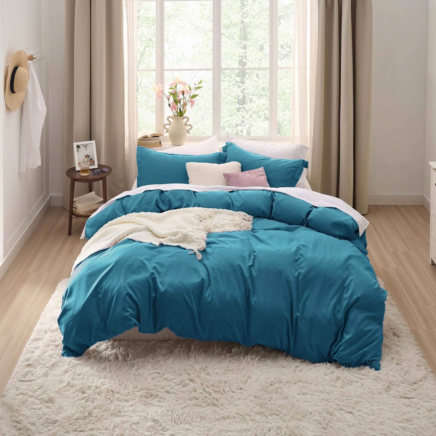 Prewashed Polyester Microfiber Duvet Cover Set