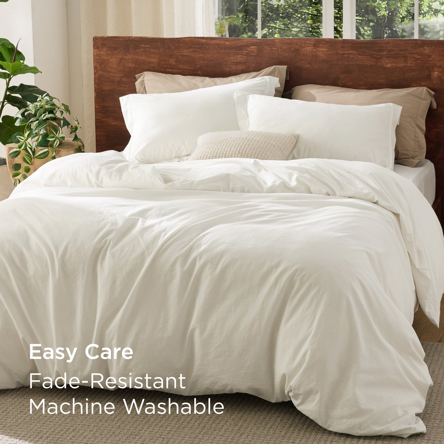 GentleSoft® Washed Cotton Duvet Cover Set