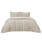 Boho Tufted Embroidery Duvet Cover Set