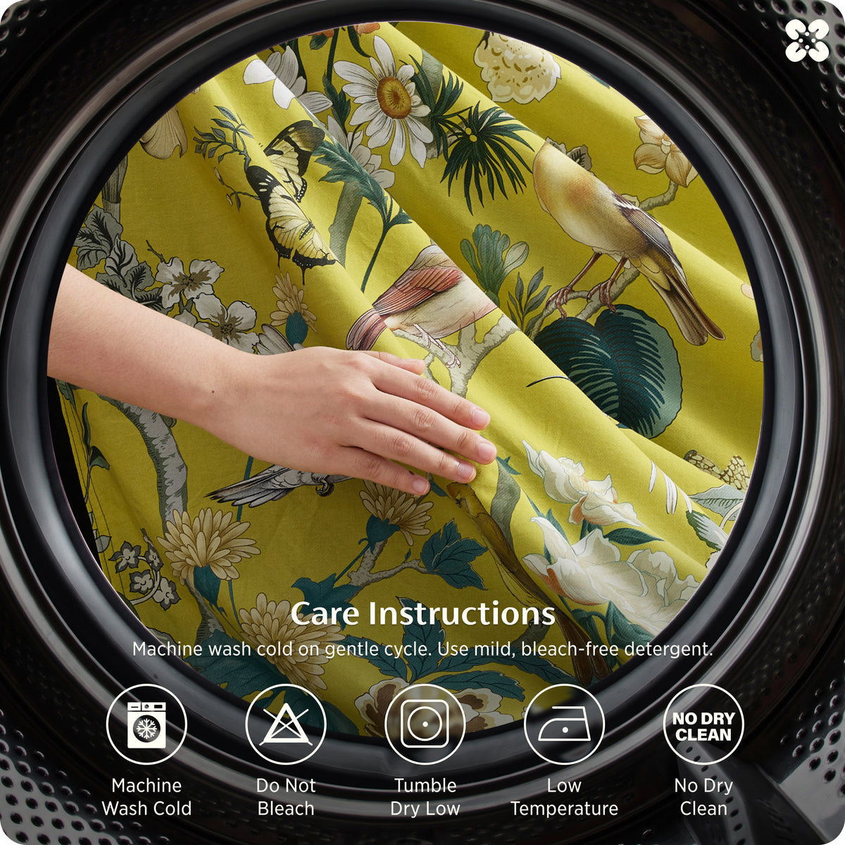 100% Cotton Patterned Duvet Cover Set