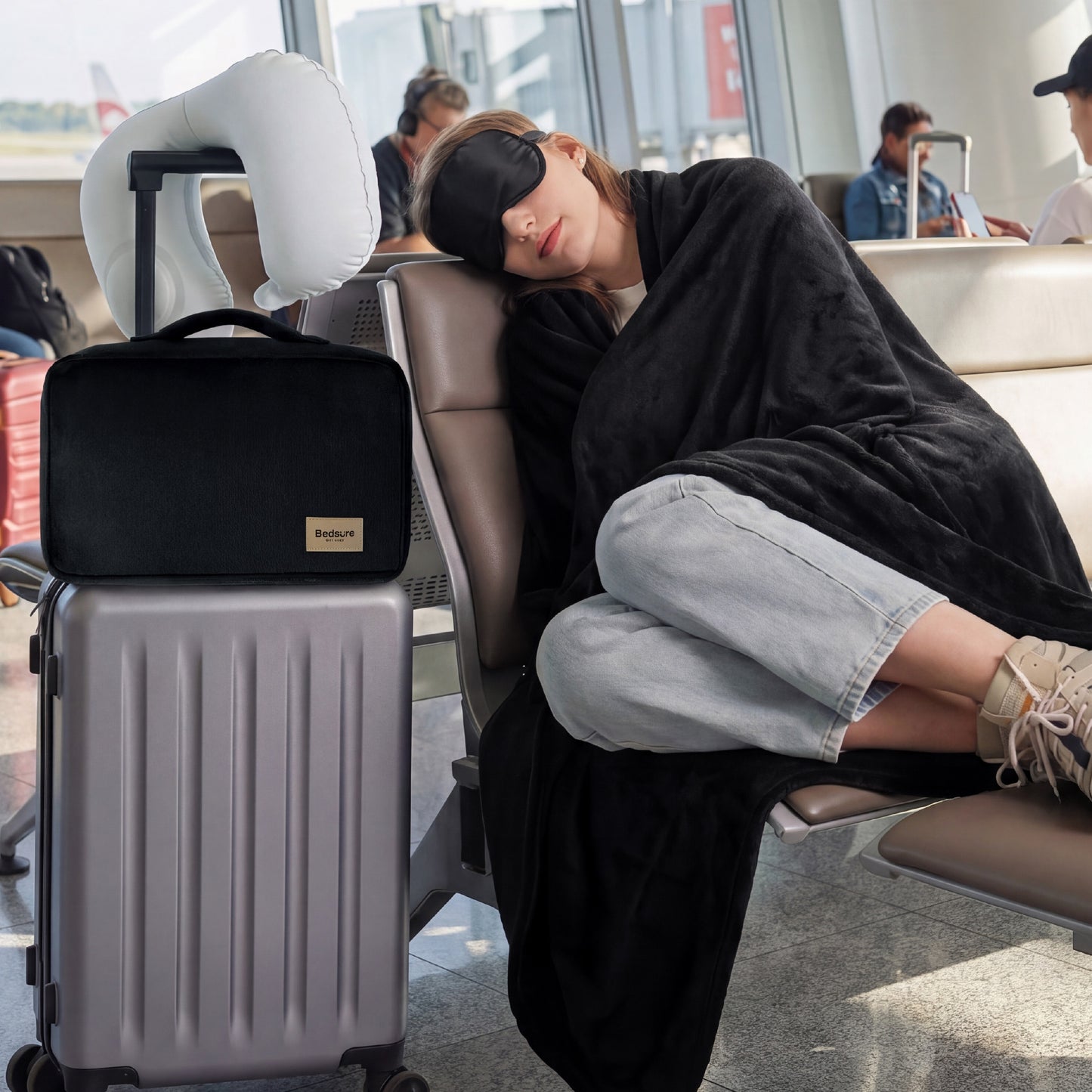 4-Piece Flannel Travel Essential Set