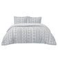 Boho Tufted Embroidery Duvet Cover Set