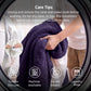 Heated Shaggy Fleece Blanket Hoodie