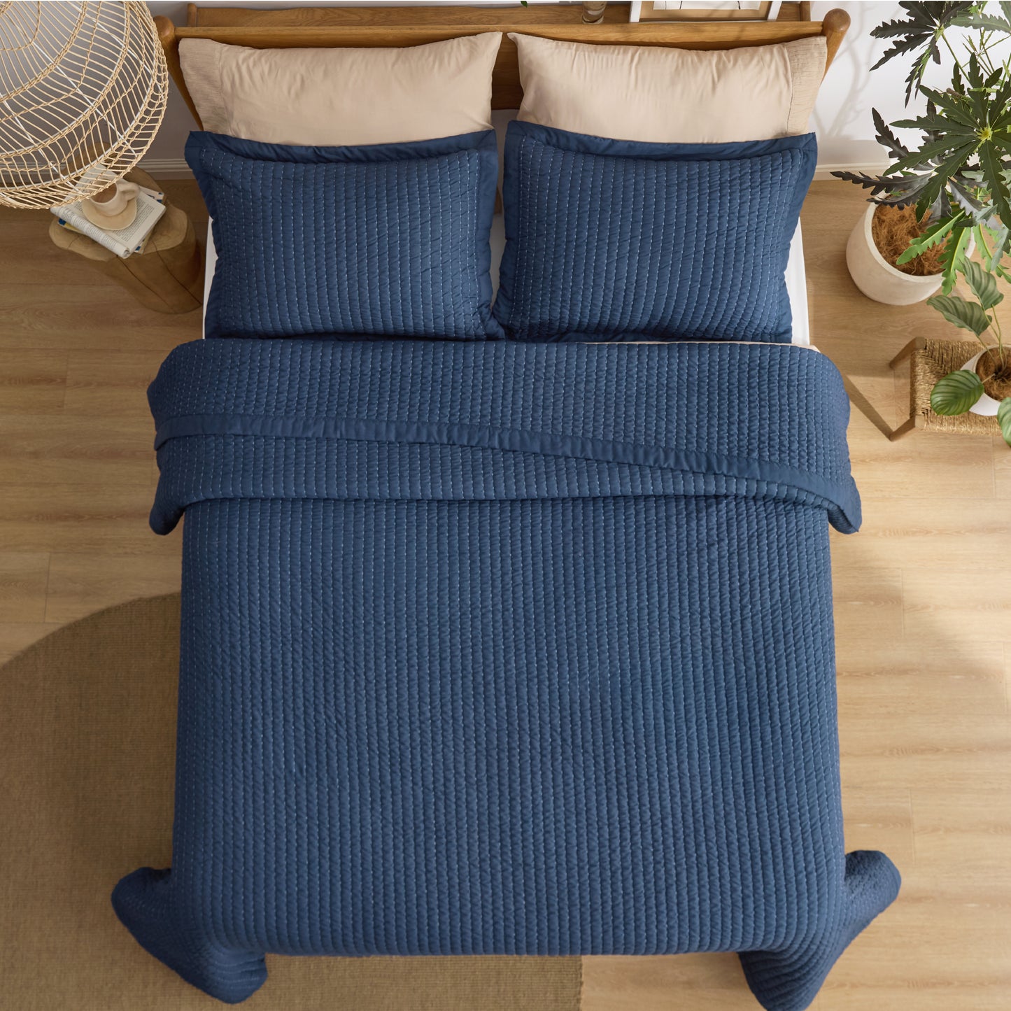 Corduroy Pattern Quilt Set