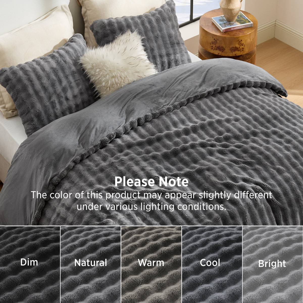 3D Cloud Bubble Flannel Duvet Cover