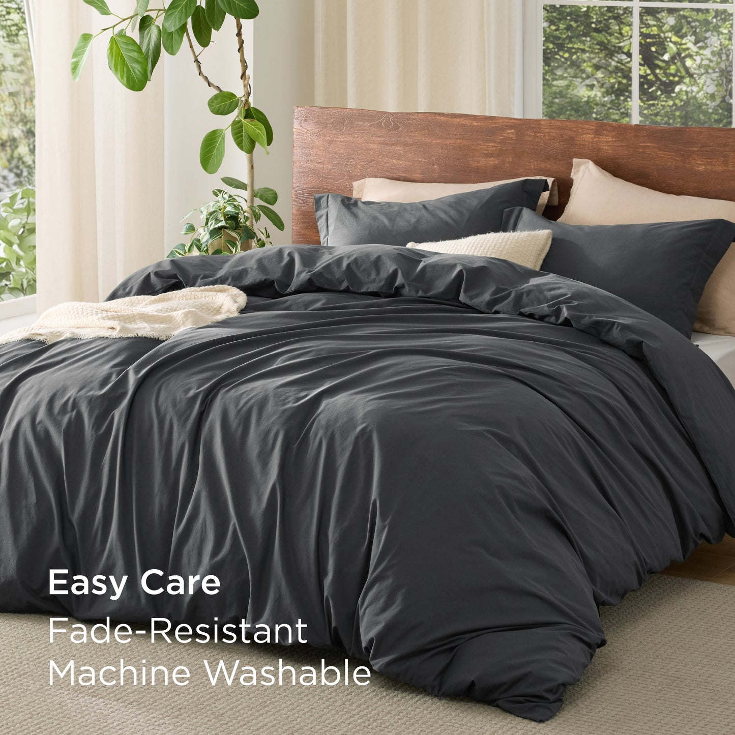 GentleSoft® Washed Cotton Duvet Cover Set