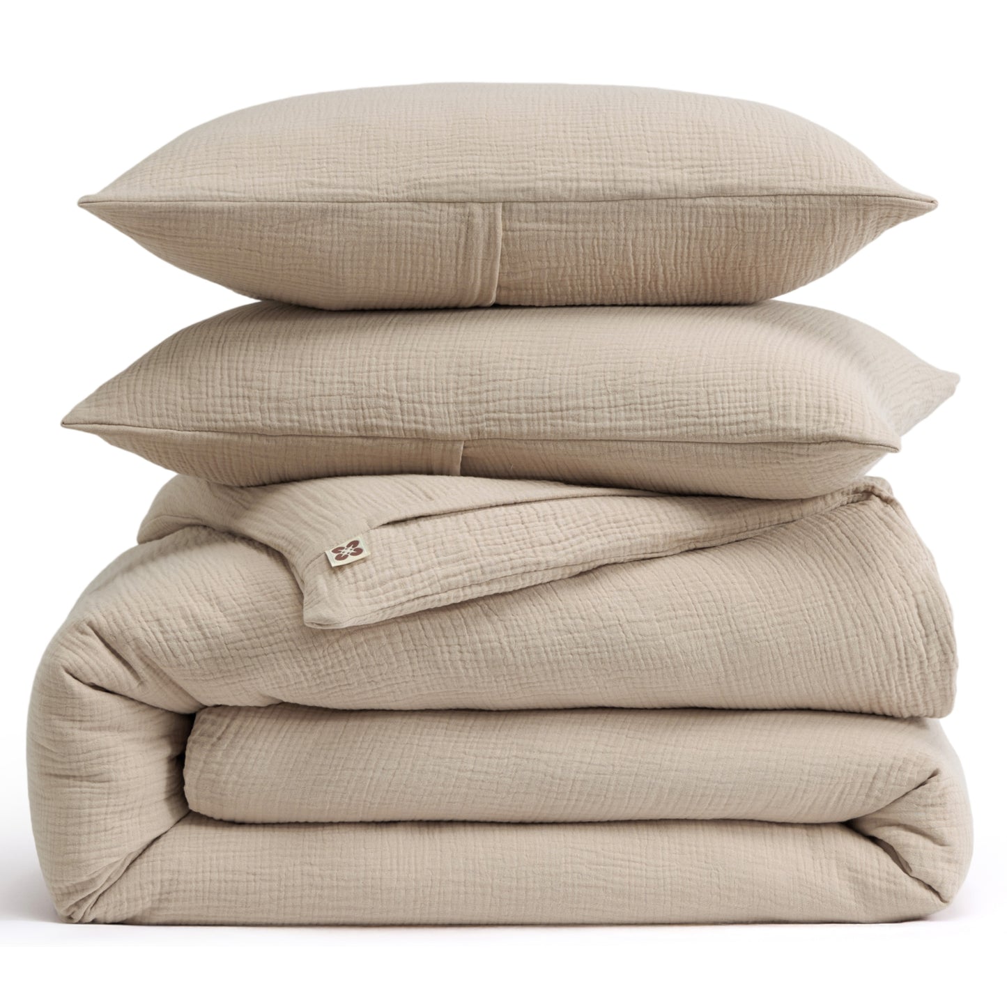 GentleSoft® Triple-Layer Cotton Gauze Duvet Cover Set