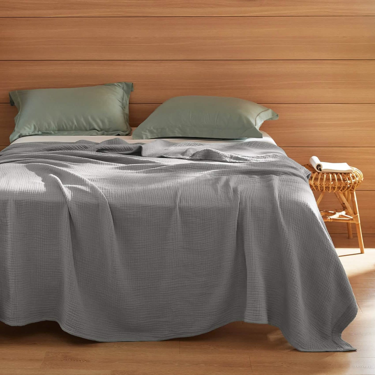 100% Cotton Gauze Spring Throw Blanket