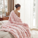 Bubble Faux Fur Blanket