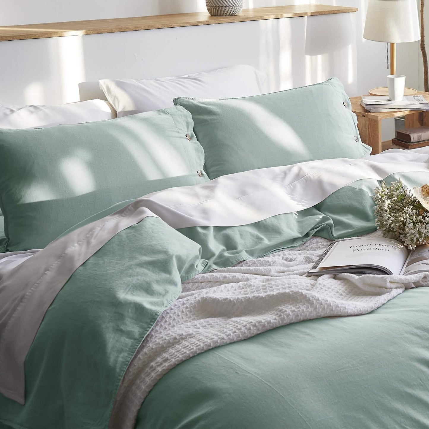 Cotton Linen Hybrid Duvet Cover Set