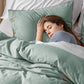 Cotton Linen Hybrid Duvet Cover Set