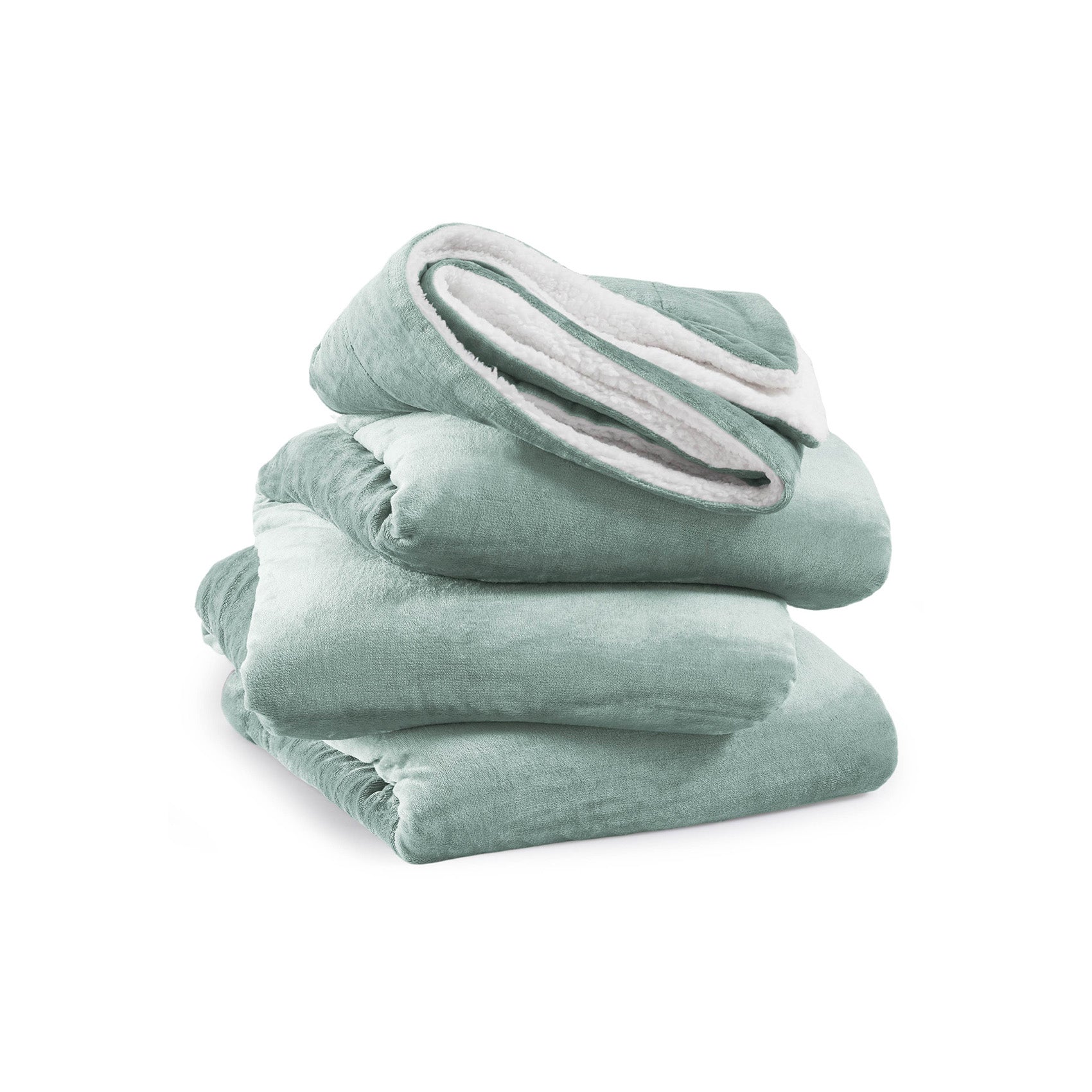 Sherpa and Fleece Reversible Blanket