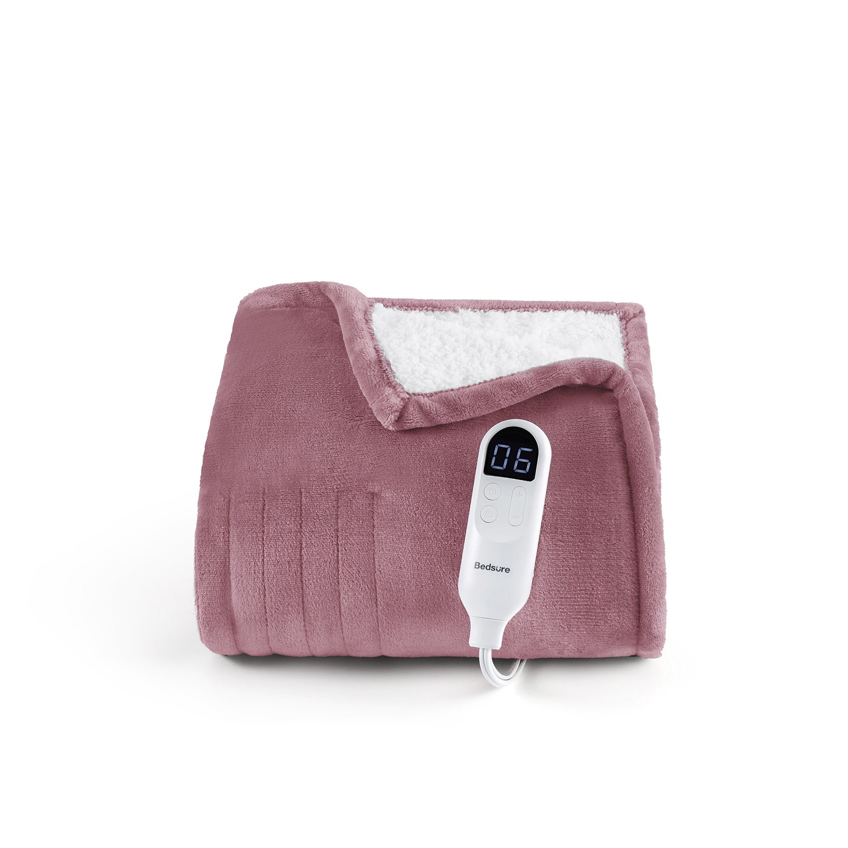 Solid Flannel Heated Blanket - Thumbnail 4