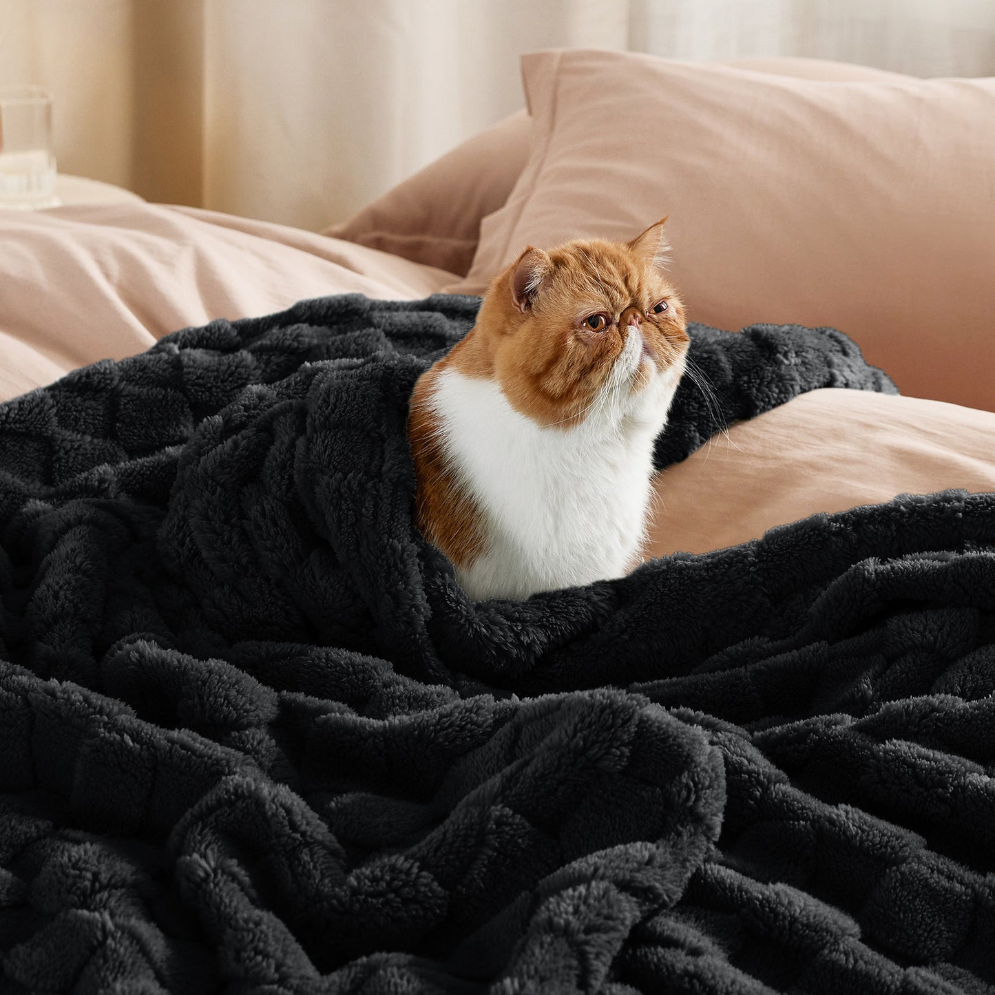 GentleSoft™ Jacquard Shaggy Sherpa Blanket